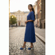 CASABLANCA SKY BLUE LEATHER & SILVER GLITTER HEELS DEBOUR
