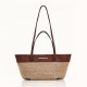 Beige Straw Loop Bag CHRISTINA MALLE 