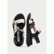 CHV264807 Sport Sandals ambar black pony Hispanitas 