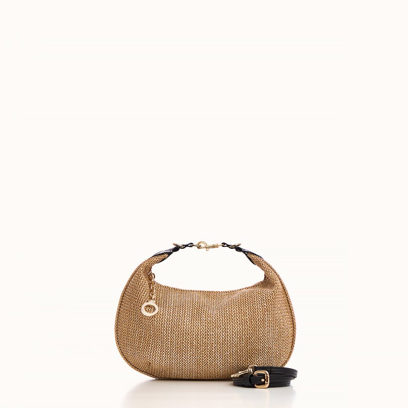 Natural Straw Halfmoon Bag Christina Malle