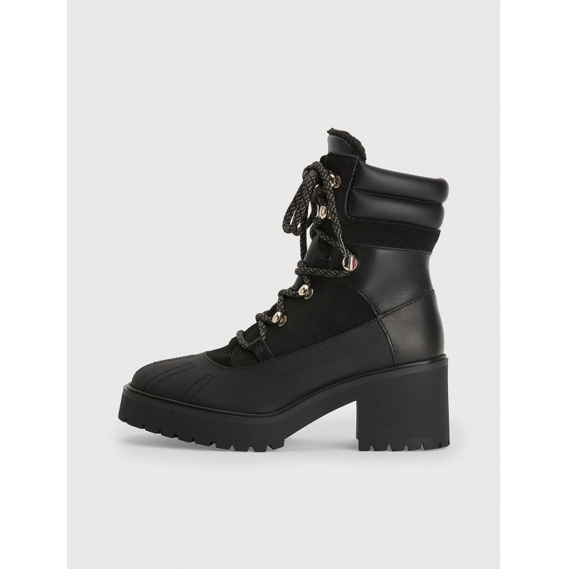 FW0FW06804 Lace-Up Cleat Outdoor Boots Tommy Hilfiger